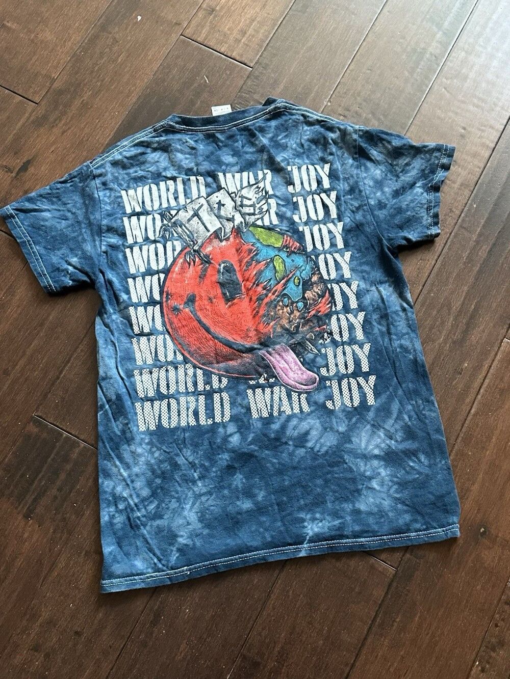 The Chainsmokers 2019 World War Joy Blue Tie-Dye Concert T-Shirt  Size S